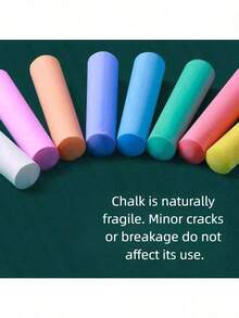 Washable Sidewalk Chalk Set For Kids - Colored Chalk With Bucket, 8 Bright Colors, For Toddlers Outdoor Drawing & Art Activities - Multicolor - View 7