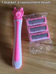 Alat Cukur Rambut Tubuh & Wajah Manual 6 Lapisan, Alat Cukur Pengaman Wanita, Pemangkas Bikini, Depilator, Alat Perawatan Wajah & Tubuh Unisex, Epilator Tubuh Wanita Ukuran Perjalanan Sekali Pakai (Warna & Gaya Acak) - Model yang ditingkatkan - View 12