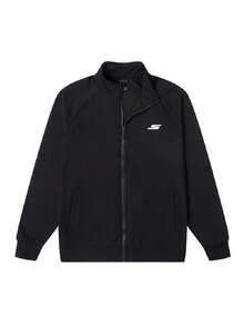 Skechers Men's/Women's Unisex Knit Jacket/Outerwear, Casual Comfortable Daily Outdoor Sports Leisure Jacket P225U135-03K8 - Smoky Black - View 2