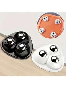 20pcs/12pcs/4pcs Self-Adhesive Wheels With Stainless Steel Ball Bearings - 360 Degree Rotating Kitchen Utensil Casters, Black And White, Suitable For Home Decor, DIY Projects, Easy Installation, Compact Design, Sturdy Structure, Universal Casters, Furniture Makers, Home Cooks - A - View 9