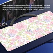 This Adorable Pink Floral Gaming Mousepad Is An Extra-Large XL Desktop Mat, Perfect For Home And Office Decor. A Beautiful Desktop Ornament, It Comes In Multiple Sizes And Is Exquisitely Crafted. - Mouse Pad - View 6