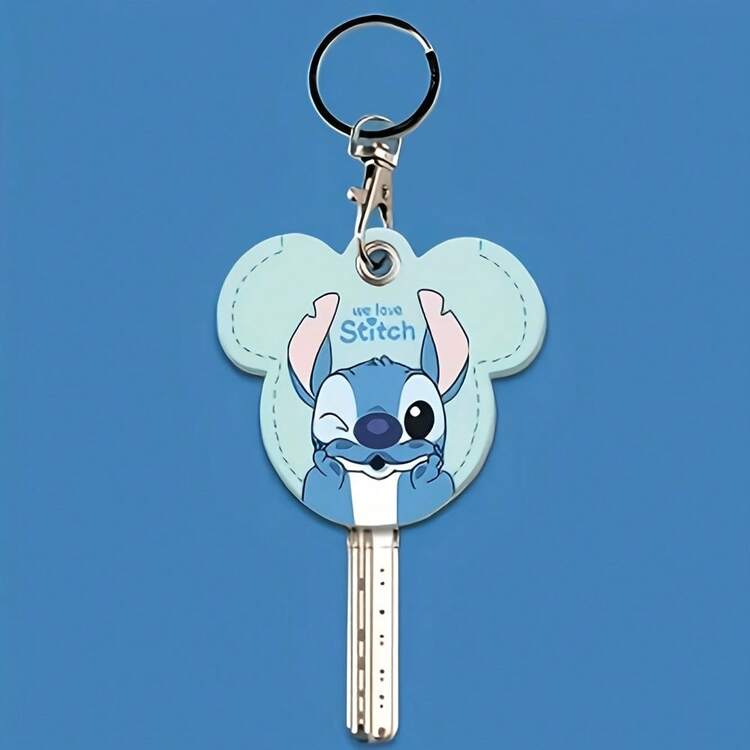 Stitch Bear Key Lock Key Cover Water Drop Access Card Holder Key Protector Backpack Keychain Pendant Women's Key Ring Key Chain Commemorative Meaning Transparent Texture Durable Can Be Hung On Keys Backpack As Decoration - View 4