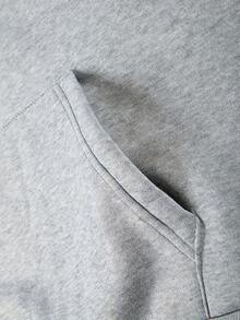 Men's Premium Hoodie And Comfortable Winter Jogger Pants Set - Light Grey - View 6
