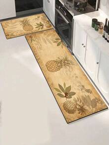 1pc Rubber Kitchen Mat, French Country Vintage Kitchen Decor Design Floor Mat, Suitable For Sink Area, Standing, Kitchen Decoration - Multicolor - View 1
