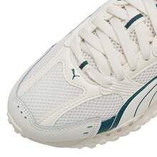 Puma 黑色骑士V2男女通用休闲鞋，轻便舒适的日常运动休闲鞋 406318-03 - 暖白-綠色-銀色 - 查看 6