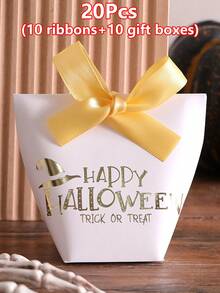 Halloween Gift Flower Box, Candy & Snack Box, Halloween "Trick Or Treat" Decoration, Halloween Ornaments, Halloween Candy & Cookie Storage Box, Paper Food Box, Gift Packaging Box, Halloween Party Gift Box, Haunted House Decoration, Home Decor, Kitchen Decor, Halloween Party Decoration, Halloween Party Supplies, Table Decor - View 11