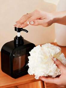 夏季海星與貝殼手動壓泵分裝瓶 - 黑白浴室/廚房水槽皂液分裝器，感應/手壓泵乳液、洗手液、沐浴乳容器 - 海洋主題衛生用品容器 - 彩色 - 查看 8