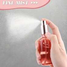 1個 30/50/100ml 多容量可重複填充便攜式粉色玻璃玫瑰金細霧噴霧瓶，優雅美容風格玫瑰金粉色調瓶身可重複填充噴嘴液體噴霧儲存容器，適用於居家、旅行和日常美容使用 - 彩色 - 查看 6