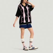 Adidas Originals X Loose Fit Polo Neck Sports Knit Cardigan Short Sleeve Sweater Sweater Men - 彩色 - 查看 4