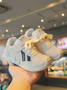 Zapatos deportivos casuales para niñas bebé Primavera/Otoño 2026 Nuevo estilo Zapatos para caminar de niños pequeños Versión coreana Zapatos de suela blanda Elegantes - Beis - Ver 3