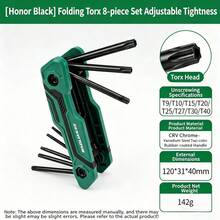 Metric & Imperial Plum-Shaped Folding Hex Key Wrench Set, CRV Chrome Vanadium Steel Portable With Hook Hex Key, For Home, Auto Repair, Bicycle Maintenance And DIY Multi-Purpose Hand Tool - Combo Set - View 8