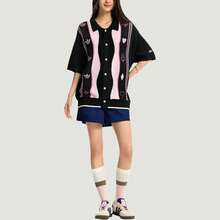 Adidas Originals X Loose Fit Polo Neck Sports Knit Cardigan Short Sleeve Sweater Sweater Men - 彩色 - 查看 6