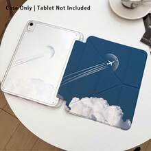 飛機與雲朵圖案彩繪效果平板保護殼附支架，適用於 Honor 8/9/10/X8/X8A/X9/X8Pro/X9Pro、MatePad SE 11"/MatePad 11"/11.5"、MatePad Pro、Apple 10th/11th Gen 2025 (A16)、Galaxy Tab A7/A9 及其他熱門機型 - 款式12 - 查看 2