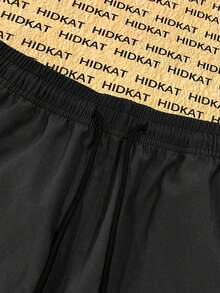 Hidkat Women's Spring Summer Autumn Minimalist Solid Color Casual Straight Leg Pants, Lightweight Breathable Fabric, Multiple Zipper Pockets, Drawstring Waist, Suitable For Outdoor, Casual, Sports, Running Wear - Black - View 5