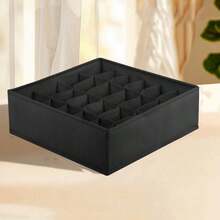 3pcs Fabric Socks Underwear Bra Organizer Box, 24-Grid Divider Storage Box, Drawer Organizer, Stackable Closet Storage Box - Premium Material | Categorized Storage | Dustproof And Moisture-Proof (Multiple Colors Available) - Grey - View 6
