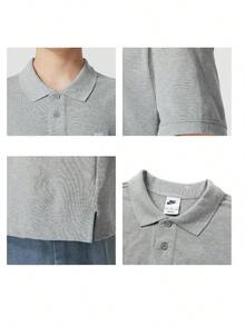 Nike 男士運動 Polo T恤 AS M NK CLUB SS POLO 珠地 2026 夏季新款 男士灰色商務休閒運動短袖 Polo 衫 FN3895-063 - 調色暗灰/白 - 查看 7