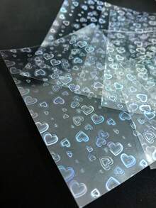 1包6入心形亮面全息PET貼紙 DIY背景裝飾材質貼紙 - DT1854 - 查看 7
