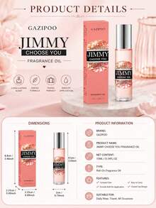 10ml Gold Rose Rollerball Fragrance Essential Oil, Blending Rich Romantic Rose Fragrance, Delicate Shimmering Texture. Compact Bottle Portable And Easy To Store, Can Be Carried In Bags, Daily Commute, Date Outings Anytime Refresh - Multi Scents - View 2