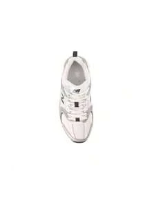 New Balance NB 530 舒適輕盈 織品耐磨 低筒 訓練跑步鞋 男女同款 白銀色 - 銀色 - 查看 4