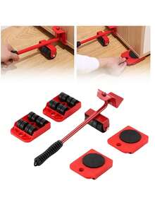 Heavy Duty Furniture Moving Set, Sturdy Moving System With Locking Casters And Non-Slip Rubber Pads - Suitable For Moving Sofas, Beds, Mattresses, Chairs - DIY Moving, Multi-Surface Protection (Scratch-Proof) - Moving Tools - View 12