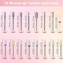 16 Brocas Para Uas: Brocas Para Uas De 3/32 Pulgadas, Brocas Profesionales, Soporte Para Brocas Con 30 Orificios, Adecuadas Para Manicuras Y Pedicuras - 16 - Ver 7