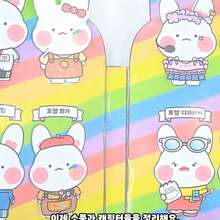 Milk Bottle Rabbit Girls Interactive Quiet Book DIY Scene Design, Rich And Exquisite, Complete With Various Decorative Accessories, Can Be Repeatedly Arranged And Matched, Immersive Experience Of Fun Interaction, Highly Playable DIY Handmade Kit - Multicolor - View 6