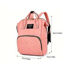 Mom Essentials Plaid 2-In-1 Backpack & Tote Bag, Large Capacity Multi-Function Travel Bag, Women's Outdoor Activities And Daily Use Large Capacity Shoulder Bag - Multicolor - View 6