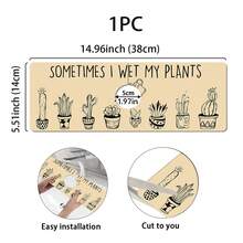 1pc Desert Cactus Plant Pattern Sink Faucet Absorbent Mat, Drainage Mat, Kitchen, Bathroom Sink, Countertop, Drainage Mat, Diatomaceous Earth Basin, Cuttable Quick-Drying Mat. - Multicolor - View 12