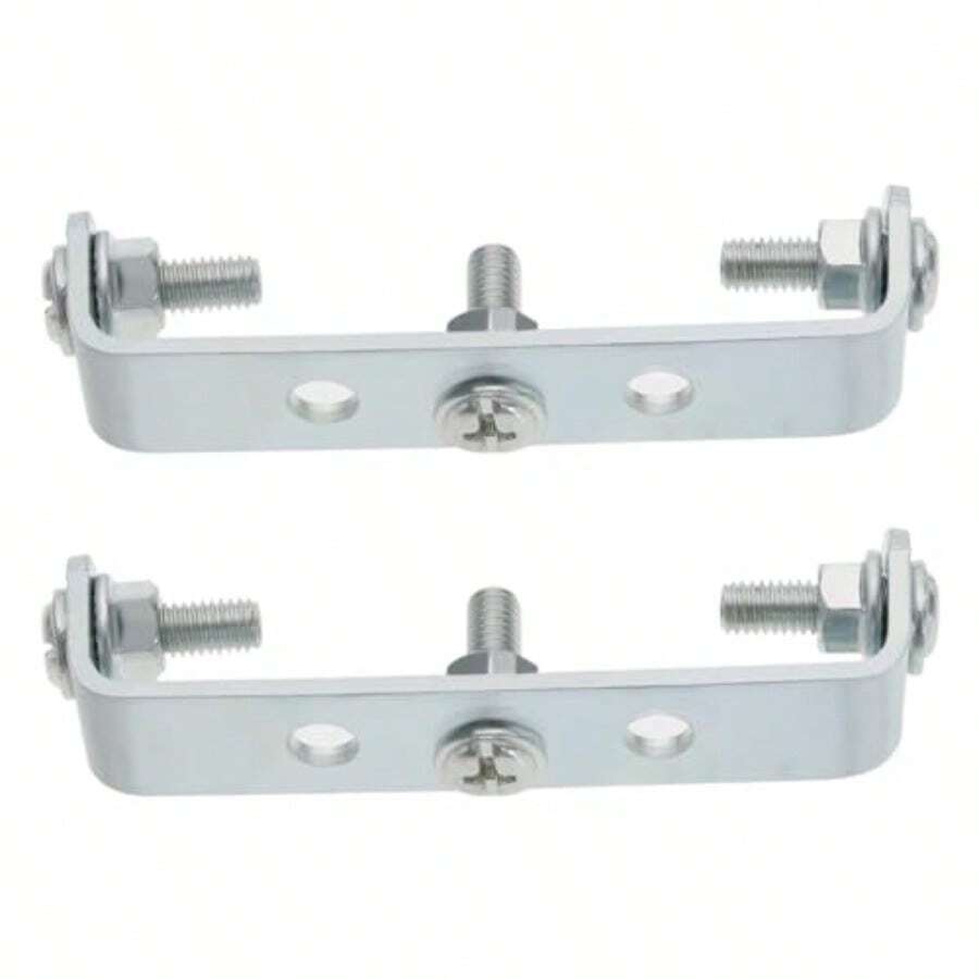 2pcs Bicycle Rear Bracket Bike Rear Rack Mount Adapter U-Shaped Rear Bracket Adapter For Mountain Bikes Folding Bikes Stainless Steel Bracket Mount Adapter - As Pic - View 1