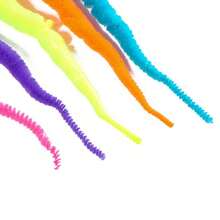 5pcs Cat Teaser Toy Set (1 Rod + 4 Caterpillar Attachments) Colorful Artificial Feather Fishing Pole Caterpillar Bell Replaceable Head Bait Stick, Battery-Free - View 6