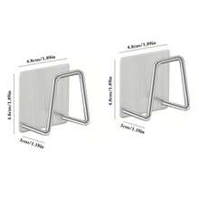 Stainless Steel Sponge Holder, Kitchen Storage Rack, Wall-Mounted Draining Rack, Sponge Storage Hook, Multi-Functional Hook, Durable And Space-Saving Design - Multicolor - View 5