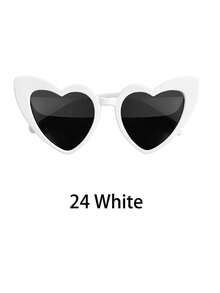 2/12/24pcs Heart-Shaped Frame Glasses, Suitable For Fashion Theme Concerts, Weddings And Store Celebration Guest Favors, Perfect For Party And Performance Looks - Eyeglasses Set - View 14