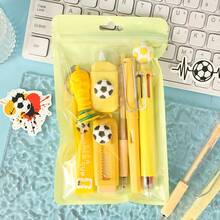 6pcs Football Themed Stationery Gift Set, Perfect For School Opening And Graduation Ceremonies, Cute Learning Supplies For Study Rewards - Multicolor - View 11