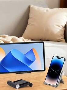 Portable Foldable Phone Desktop Stand, Adjustable And Easy To Carry, Tablet Slouchy Support Bracket - Multicolor - View 5