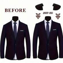 1/2/4 buah - Bantalan Bahu Spons - Memperbaiki Bahu Miring, Seketika Menciptakan Bentuk Bahu Persegi. Cocok untuk Jas, Mantel, dan Pakaian Sehari-hari. Ringan dan Bernapas, Anti Selip dan Pas. Unisex. Tidak Perlu Modifikasi, Tingkatkan Penampilan Pakaian Apa Pun. Tidak Perlu Menjahit. - bantalan bahu jas - View 6