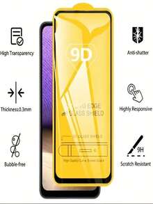 5片裝 全螢幕 9D 鋼化玻璃螢幕保護貼，相容 iPhone 17 Pro Max/17 Air/17 Pro/17/16/15/14/13/12/11/16 Pro Max/15 Pro Max/X/XS/XR/XS Max/Plus/Mini，超清晰 9H 防刮防指紋，相容動態島 - 無色 - 查看 4