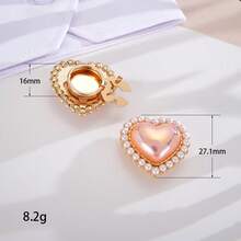 2-Piece Set Fashion Men's Casual Love Heart Decoration Cufflinks Men Banquet Party Suit Shirt Detachable Collar Button Accessory For Festival Gift - 2 - View 5