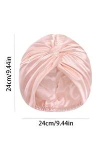 YPGVUO 1PC Satin Twist Turban Headwrap, Smooth Silky Solid Color Head Scarf, Soft Stretchy Turban Cap For Daily Wear, Hair Protection & Prayer Occasions - Multicolor - View 4