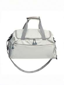 New Colorblock Fabric Travel Bag, Fashionable Patchwork Design Eye-Catching And Versatile, Lightweight Durable And Energetic. Large Capacity Space Can Easily Store Clothes, Shoes, Toiletries, Sports Equipment And Other Personal Items, Supports Hand-Carry, Shoulder, Crossbody Multiple Carrying Methods. Suitable For Fitness Sports, Short Trips, Weekend Outings, Business Trips, Campus Commuting And Other Multiple Scenarios. - Multicolor - View 14