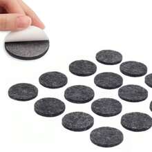kit com18/36 protetores para cadeira,mesa,cama de feltro antiderrapante 2,5cm redondo - 18 peças - Visão 4