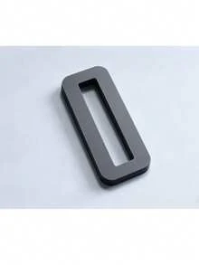 1pc 3D High-Visibility Acrylic Number & Letter Door Sign, Business Style Classic Black Square Geometric Beveled Edge High Contrast Waterproof Sun-Proof Wear-Resistant Multi-Functional Signage Suitable For Office, Conference Room, Office Building Room Number - House Number - View 24
