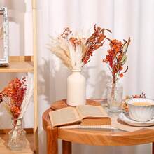 Artificial Flower DIY Set, 10~12 Inches, Selected Faux Lavender/Eucalyptus/Wheat, Suitable For Home Office Wedding Decor, Low Maintenance Bohemian Country Style Home Decoration, Wedding Centerpiece Floral Arrangement - Mix-06 - View 2
