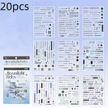 20 Sheets Emotional Blank Unforgettable Sticker Book Series - INS Style And Multilingual, Suitable For DIY Scrapbooks, Craft Materials, Handmade Artworks, Parent-Child Games, Making Memory Books, Holiday Gifts, Birthday Gifts, Back To School Gifts - Multicolor - View 11