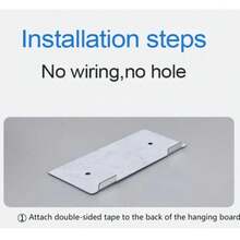 Wireless Installation Wall Lamp, LED Sensor Wall Light, Rechargeable, Self-Adhesive Firm Installation, Suitable For Living Room, Hallway, Corridor, LED Lighting Fixture - Black - View 8