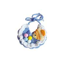 Cute Crochet Cat Bib, Tropical Fish Pattern, Handmade Pet Scarf, Suitable For Dogs And Cats, Soft Knitted Collar, With Pom Pom, Fun Pet Photo Prop, Birthday Party Gift - Multicolor - View 12