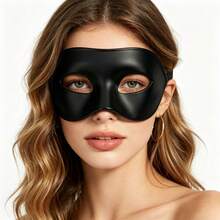 4pcs Single-Sided Flat Head Masks Unisex Multicolor Retro Design Adult Party Black White Personalized Cool Face Mask - Multicolor - View 2