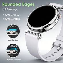 4pcs/Pack High Definition Screen Protector For Huawei Watch GT6-41mm GT6/Pro-46mm, Newly Upgraded Tempered Glass Material, 9H Hardness, Scratch Resistant, Anti-Fingerprint, Bubble-Free, Suitable As Christmas And Halloween Gift - 4pcs for GT6-46mm - View 7