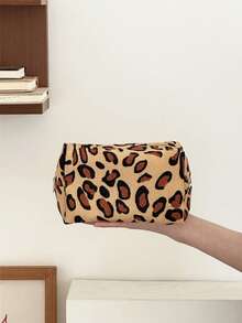 AGG, Bolsa de maquillaje con estampado de leopardo retro para mujer, bolsa con forro interior, neceser de viaje portátil, bolso de mano, bolsa versátil para almacenamiento de cuidado de la piel, organizador de productos de higiene femenina, regalo para mamá o novia - Multicolor - Ver 13
