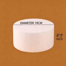 1 Set Holiday Decoration Foam Cake Dummy Models, Baking Piping Practice Props, Floral Arrangement Decor 4/6/8/10 Inch Cylindrical - View 7