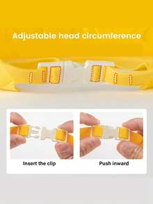 1pc Adjustable Cartoon Waterproof Bath Cap - Baby Bathing & Hair Washing Cap, Portable Shower Cap, Water-Shielding Eye Protection Design, Cute Deer Shape - High-Quality Ear Protection Function, Bathroom Essential Bathing Cap, Practical Bathroom Accessory, Fun Design, Comfortable To Wear - Multicolor - View 3